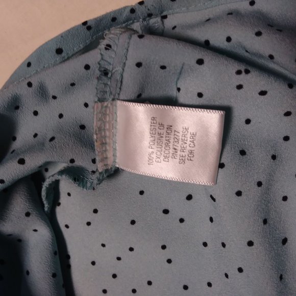 Croft & Barrow Polka Dot blouse size PS - Picture 9 of 10